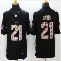 New Indianapolis Colts #21 Vontae Davis Black Men''s Stitched NFL Limited Salute to Service Jersey