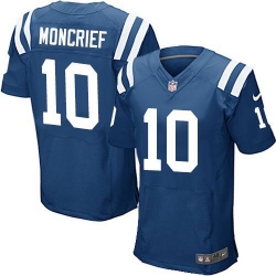 Nike Colts #10 Donte Moncrief Royal Blue Team Color Mens Stitched NFL Elite Jersey