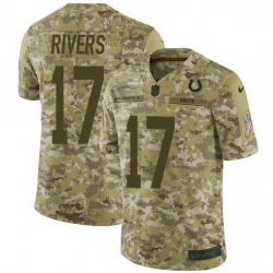 Nike Colts 17 Philip Rivers Camo Men Stitched NFL Limited 2018 Salute To Service Jersey