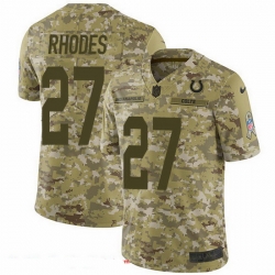 Nike Colts 27 Xavier Rhodes Camo Men Stitched NFL Limited 2018 Salute To Service Jersey