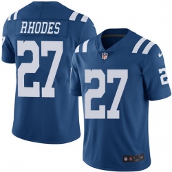 Nike Colts 27 Xavier Rhodes Royal Blue Men Stitched NFL Limited Rush Jersey