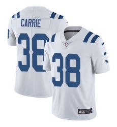 Nike Colts 38 T J  Carrie White Men Stitched NFL Vapor Untouchable Limited Jersey