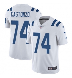 Nike Colts 74 Anthony Castonzo White Men Stitched NFL Vapor Untouchable Limited Jersey