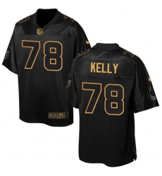 Nike Colts #78 Ryan Kelly Black Mens Stitched NFL Elite Pro Line Gold Collection Jersey