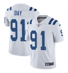 Nike Colts 91 Sheldon Day White Men Stitched NFL Vapor Untouchable Limited Jersey