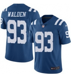 Nike Colts #93 Erik Walden Royal Blue Mens Stitched NFL Limited Rush Jersey