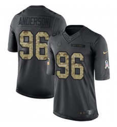Nike Colts #96 Henry Anderson Black Mens Stitched NFL Limited 2016 Salute to Service Jersey