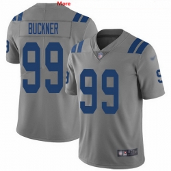 Nike Colts 99 DeForest Buckner Gray Men Stitched NFL Limited Inverted Legend Jersey