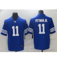 Nike Indianapolis Colts 11 Michael Pittman JR  Royal Vapor Untouchable Limited Jersey