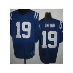 Nike Indianapolis Colts 19 Johnny Unitas Blue Elite NFL Jersey