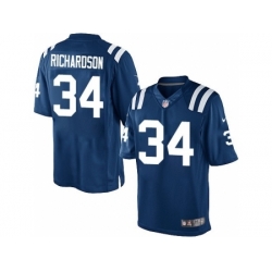 Nike Indianapolis Colts 34 Trent Richardson Blue Limited NFL Jersey