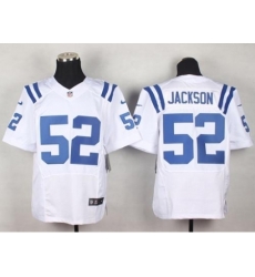 Nike Indianapolis Colts 52 DÃ¢â‚¬â„¢Qwell Jackson White Elite NFL Jersey
