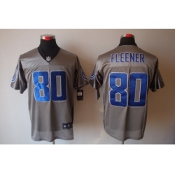 Nike Indianapolis Colts 80 Coby Fleener Grey Elite Shadow NFL Jersey