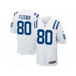 Nike Indianapolis Colts 80 Coby Fleener White Game NFL Jersey