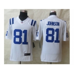 Nike Indianapolis Colts 81 Andre Johnson white Limited Jersey