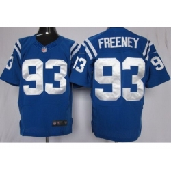 Nike Indianapolis Colts 93 Dwight Freeney Blue Elite NFL Jersey