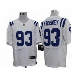 Nike Indianapolis Colts 93 Dwight Freeney White Elite NFL Jersey