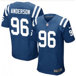 Nike Indianapolis Colts #96 Henry Anderson Royal Blue Team Color Mens Stitched NFL Elite Jersey