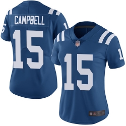 Colts 15 Parris Campbell Royal Blue Team Color Women Stitched Football Vapor Untouchable Limited Jersey