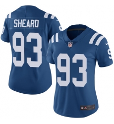 Nike Colts #93 Jabaal Sheard Royal Blue Team Color Womens Stitched NFL Vapor Untouchable Limited Jersey