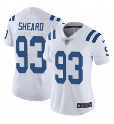 Nike Colts #93 Jabaal Sheard White Womens Stitched NFL Vapor Untouchable Limited Jersey