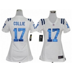 Nike Women nfl Indianapolis Colts #17 Austin Collie White jerseys