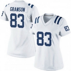 Women Indianapolis 83 Indianapolis Colts Kylen Granson White Jersey