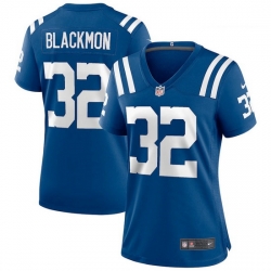 Women Indianapolis Colts 32 Julian Blackmon Royal Vapor Limited Jersey
