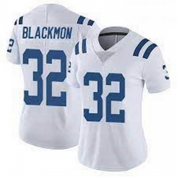 Women Indianapolis Colts 32 Julian Blackmon White Vapor Limited Jersey