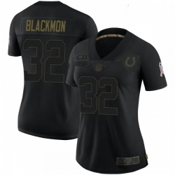 Women Indianapolis Colts Julian Blackmon 2020 Salute To Service Jersey Black Limited