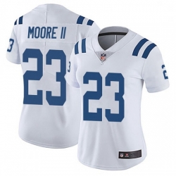 Women Indianapolis Colts Kenny Moore II Limited Color Rush Vapor Untouchable Jersey White