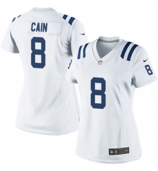 Women Nike Deon Cain Indianapolis Colts Game White Jersey
