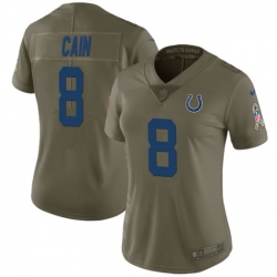 Women Nike Deon Cain Indianapolis Colts Limited Green 2017 Salute to Service Jersey
