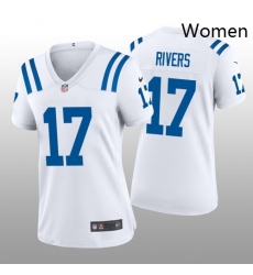 Women Nike Indianapolis Colts 17 Philip Rivers White Vapor Limited Stitched NFL Jersey