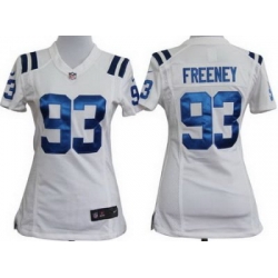 Women Nike Indianapolis Colts 93# Dwight Freeney White Nike NFL Jerseys