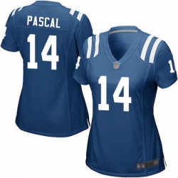 Women Zach Pascal Game Home Jersey 14 Football Indianapolis Colts Royal Blue