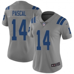 Women Zach Pascal Limited Jersey 14 Football Indianapolis Colts Gray Inverted L