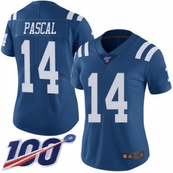 Women Zach Pascal Limited Jersey 14 Football Indianapolis Colts Royal Blue 100t