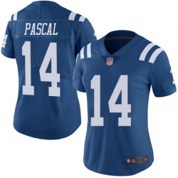 Women Zach Pascal Limited Jersey 14 Football Indianapolis Colts Royal Blue Rush