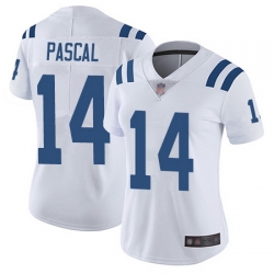 Women Zach Pascal Limited Road Jersey 14 Football Indianapolis Colts White Vapo