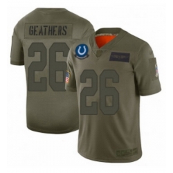 Womens Indianapolis Colts 26 Clayton Geathers Limited Camo 2019 Salute to Service Football Jersey