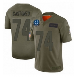 Womens Indianapolis Colts 74 Anthony Castonzo Limited Camo 2019 Salute to Service Football Jersey