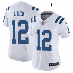 Womens Nike Indianapolis Colts 12 Andrew Luck Elite White NFL Jersey