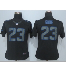 Womens Nike Indianapolis Colts 23 Gore Impact Limited Black Jerseys