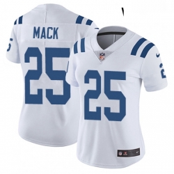Womens Nike Indianapolis Colts 25 Marlon Mack Elite White NFL Jersey