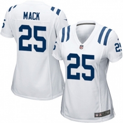 Womens Nike Indianapolis Colts 25 Marlon Mack Game White NFL Jersey