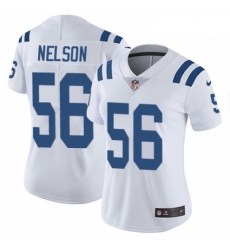 Womens Nike Indianapolis Colts 56 Quenton Nelson White Vapor Untouchable Elite Player NFL Jersey
