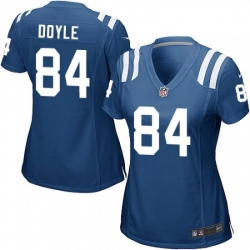 Womens Nike Indianapolis Colts 84 Jack Doyle Game Royal Blue Team Color NFL Jersey