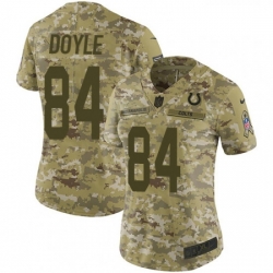 Womens Nike Indianapolis Colts 84 Jack Doyle Limited Camo 2018 Salute to Service NFL Jersey