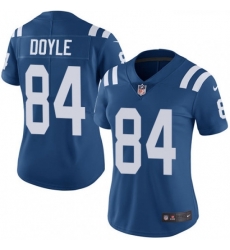 Womens Nike Indianapolis Colts 84 Jack Doyle Royal Blue Team Color Vapor Untouchable Limited Player NFL Jersey